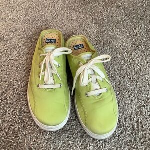 Keds comfy lime green mules, women’s size 7:5
